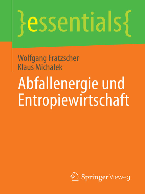 Title details for Abfallenergie und Entropiewirtschaft by Wolfgang Fratzscher - Available